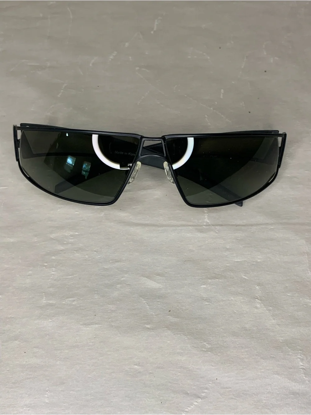 Reebok Black Men's Sunglasses in with Elm Green Gradient Lenses